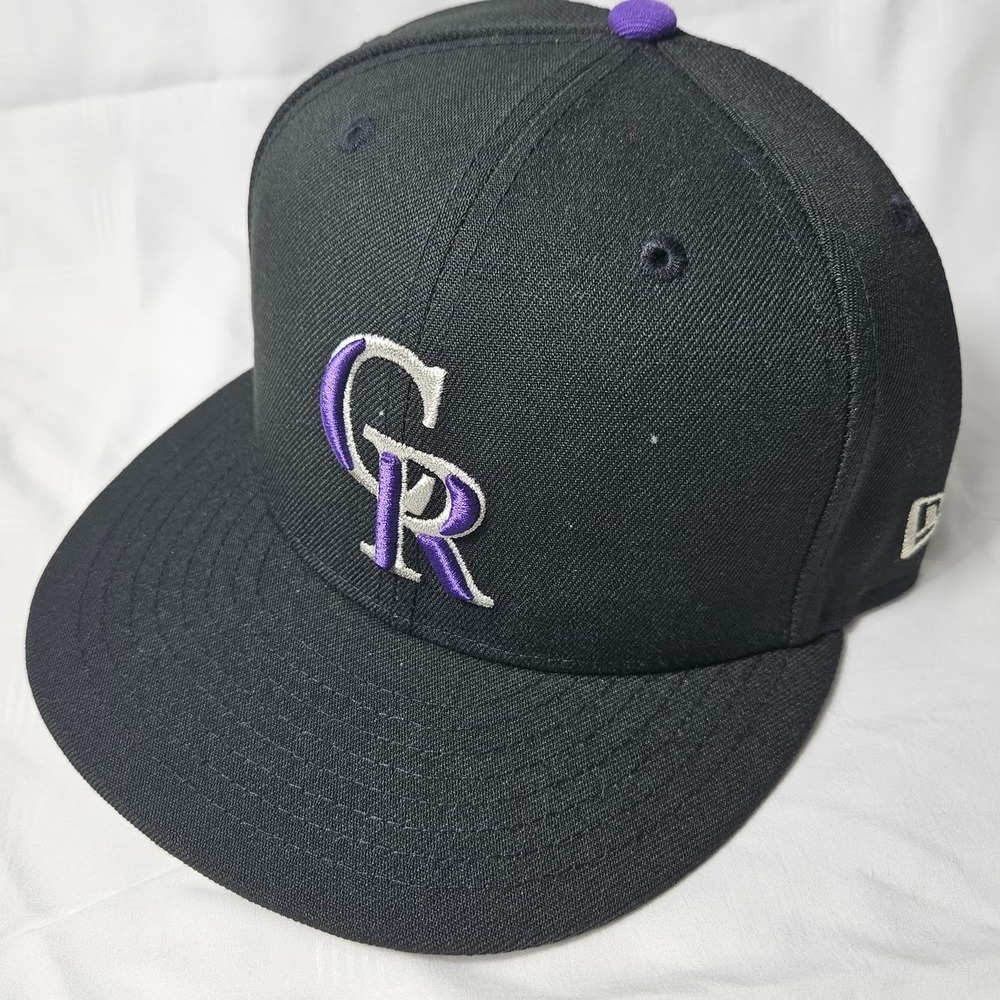 Colorado Rockies New Era 59FIFTY Fitted 7 1/2 Authentic On-Field Black MLB New